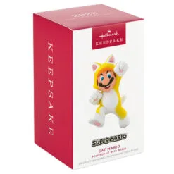 Hallmark Nintendo Super Mario™ Powered Up With Mario Cat Ornament 11 Hallmark Nintendo Super Mario™ Powered Up With Mario Cat Ornament -Hallmark shop Super Mario Cat Keepsake Ornament 1899QXR8199 04