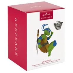 Hallmark Teenage Mutant Ninja Turtles: Mutant Mayhem Leonardo Ornament -Hallmark shop TMNT Mutant Mayhem Leonardo Keepsake Ornament 1899QXI7369 04