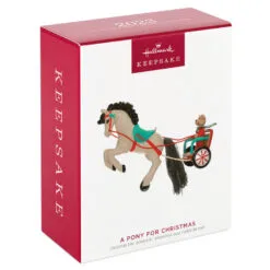 Hallmark A Pony For Christmas 2023 Ornament 11 Hallmark A Pony For Christmas 2023 Ornament -Hallmark shop Teddy Bear in Horse Chariot Keepsake Ornament 1799QXR8039 04