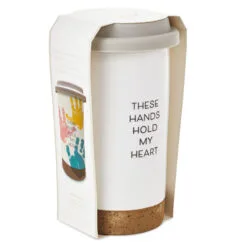 Hallmark These Hands Hold My Heart Ceramic Travel Mug, 12.5 Oz. 11 Hallmark These Hands Hold My Heart Ceramic Travel Mug, 12.5 Oz. -Hallmark shop These Hands Hold My Heart Travel Mug With Paints 1BBY4852 05