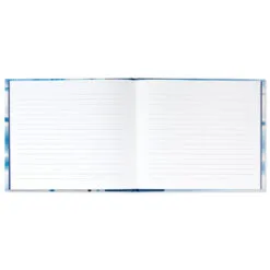 Hallmark Blue Shibori Print Guest Book -Hallmark shop Tie Dye Blue Guest Book 1EDY3150 03