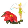 Hallmark Disney Tinker Bell Pixie-Dusted Poinsettia Ornament -Hallmark shop Tinker Bell on Flower Keepsake Ornament 2099QXD6637 01