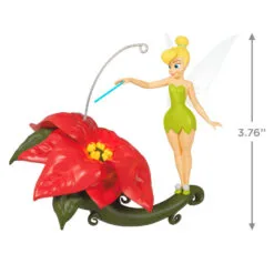 Hallmark Disney Tinker Bell Pixie-Dusted Poinsettia Ornament 10 Hallmark Disney Tinker Bell Pixie-Dusted Poinsettia Ornament -Hallmark shop Tinker Bell on Flower Keepsake Ornament 2099QXD6637 03