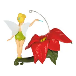 Hallmark Disney Tinker Bell Pixie-Dusted Poinsettia Ornament 13 Hallmark Disney Tinker Bell Pixie-Dusted Poinsettia Ornament -Hallmark shop Tinker Bell on Flower Keepsake Ornament 2099QXD6637 06