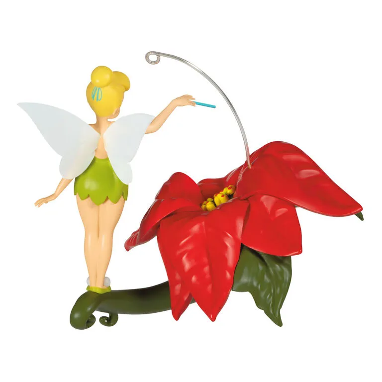 Hallmark Disney Tinker Bell Pixie-Dusted Poinsettia Ornament 8 Hallmark Disney Tinker Bell Pixie-Dusted Poinsettia Ornament - Image 6