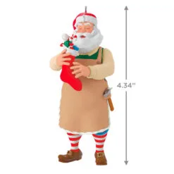 Hallmark Toymaker Santa Surprise Mystery Ornament 15 Hallmark Toymaker Santa Surprise Mystery Ornament -Hallmark shop Toymaker Santa Holding Stocking Keepsake Ornament 1999QGO2967 05