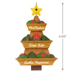 Hallmark Season's Gardenings Ornament -Hallmark shop TreeShaped Gardening Planter Keepsake Ornament 1899QGO2947 03