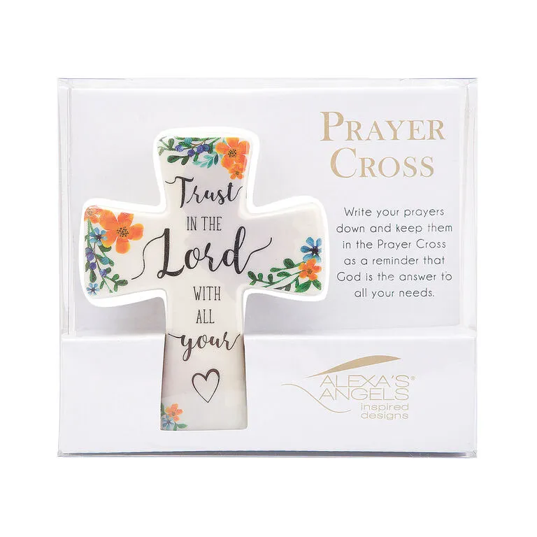 Roman Trust In The Lord Porcelain Prayer Cross 4 Roman Trust In The Lord Porcelain Prayer Cross - Image 2