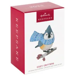 Hallmark Cozy Critters Ornament 11 Hallmark Cozy Critters Ornament -Hallmark shop Tufted Timouse in Scarf Keepsake Ornament 1499QXR8019 04