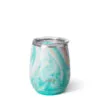 Swig Wanderlust Stainless Steel Stemless Wine Glass, 14 Oz. 1 Swig Wanderlust Stainless Steel Stemless Wine Glass, 14 Oz. -Hallmark shop TurquoiseGold Marble Insulated Wine Cup With Lid S102C14WL 01