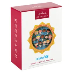 Hallmark UNICEF Every Color Of Amazing Papercraft Ornament -Hallmark shop UNICEF Children of World Keepsake Ornament 1999QXI7497 04