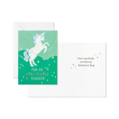 Hallmark Colorful Unicorn Classroom Valentines Set With Light-Up, Musical Mailbox 9 Hallmark Colorful Unicorn Classroom Valentines Set With Light-Up, Musical Mailbox -Hallmark shop Unicorn Kids Classroom Exchange Valentines and Box 5VBX2959 03