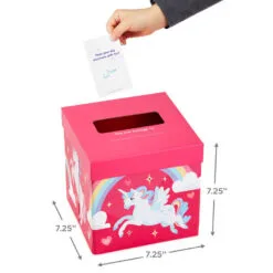 Hallmark Colorful Unicorn Classroom Valentines Set With Light-Up, Musical Mailbox 10 Hallmark Colorful Unicorn Classroom Valentines Set With Light-Up, Musical Mailbox -Hallmark shop Unicorn Kids Classroom Exchange Valentines and Box 5VBX2959 04