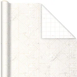 Hallmark Upscale Neutrals 3-Pack Wrapping Paper, 85 Sq. Ft. Total -Hallmark shop Upscale Neutrals 2 Standard 1 Foil 3Pack Gift Wrap 5EWR6417 04