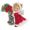 Hallmark Vintage Angel Porcelain Ornament 2 Hallmark Vintage Angel Porcelain Ornament -Hallmark shop Vintage Angel With Candy Cane Keepsake Ornament 2499QXT4127 01
