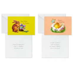 Hallmark Vintage Bunnies And Chicks Boxed Easter Cards, Pack Of 24 -Hallmark shop Vintage Easter Bunnies Chicks Boxed Easter Cards 5STZ1131 04