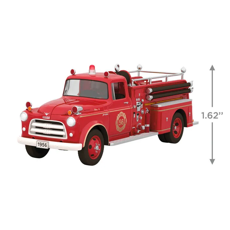 Hallmark Fire Brigade 1956 Dodge Fire Engine 2023 Ornament With Light 5 Hallmark Fire Brigade 1956 Dodge Fire Engine 2023 Ornament With Light - Image 3