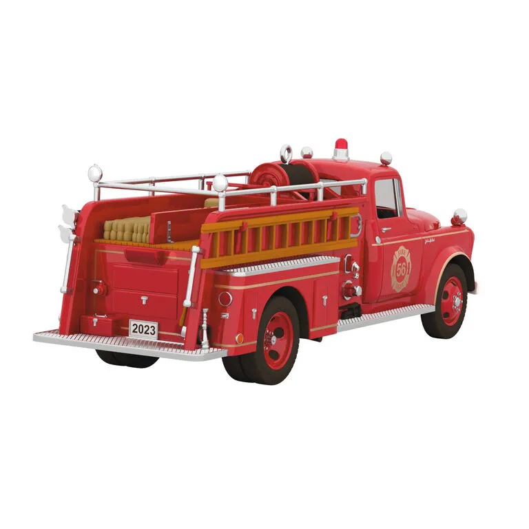Hallmark Fire Brigade 1956 Dodge Fire Engine 2023 Ornament With Light 8 Hallmark Fire Brigade 1956 Dodge Fire Engine 2023 Ornament With Light - Image 6