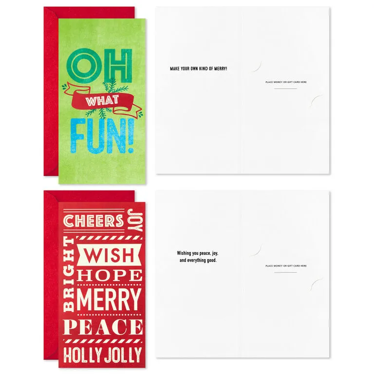 Hallmark Vintage Letterpress Money Holder Boxed Christmas Cards Assortment, Pack Of 36 5 Hallmark Vintage Letterpress Money Holder Boxed Christmas Cards Assortment, Pack Of 36 - Image 3