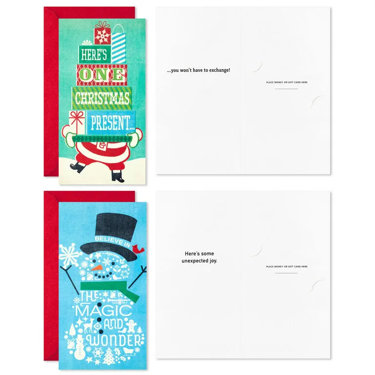 Hallmark Vintage Letterpress Money Holder Boxed Christmas Cards Assortment, Pack Of 36 6 Hallmark Vintage Letterpress Money Holder Boxed Christmas Cards Assortment, Pack Of 36 - Image 4