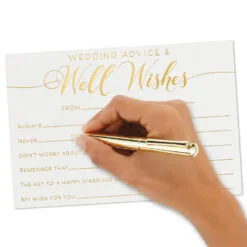 Hallmark Wedding Advice And Well Wishes Note Cards, Pack Of 24 -Hallmark shop Wedding Advice and Well Wishes Note Cards 1SOM3845 04