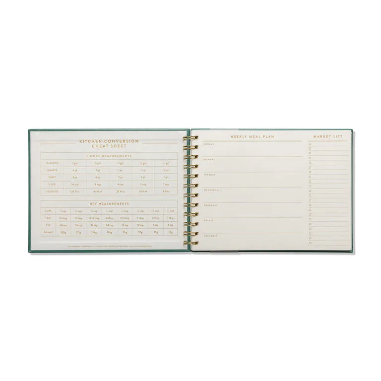 DesignWorks Ink Teal Meal Planner With Grocery Checklists 4 DesignWorks Ink Teal Meal Planner With Grocery Checklists - Image 2