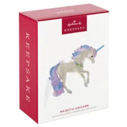 Hallmark Majestic Unicorn Ornament -Hallmark shop White Blue and Purple Unicorn Keepsake Ornament 1799QGO2717 04