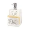 Mud Pie Soap Pump And Sponge Holder 2 Mud Pie Soap Pump And Sponge Holder -Hallmark shop White Ceramic Soap Pump and Sponge Holder 42600199 01