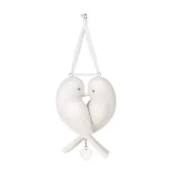 Hallmark Our Anniversary 2023 Porcelain Ornament -Hallmark shop White Love Birds Anniversary Keepsake Ornament 1999QHX3069 06