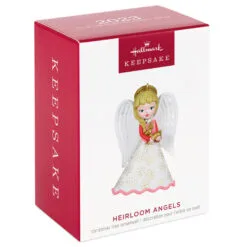 Hallmark Heirloom Angels Ornament -Hallmark shop White Pink Angel Keepsake Ornament 1699QXR8197 04