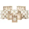 Hallmark Christmas Kraft 8-Pack Holiday Gift Bags, Assorted Sizes And Designs 2 Hallmark Christmas Kraft 8-Pack Holiday Gift Bags, Assorted Sizes And Designs -Hallmark shop White on Kraft Paper Assortment Christmas Gift Bags 5XGB1417 01