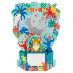 Hallmark Wild Animal Party Boxed Pop-Up Birthday Cards, Pack Of 8 11 Hallmark Wild Animal Party Boxed Pop-Up Birthday Cards, Pack Of 8 -Hallmark shop Wild Animal Party PopUp Boxed Birthday Cards 5STZ1174 03