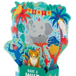 Hallmark Wild Animal Party Boxed Pop-Up Birthday Cards, Pack Of 8 12 Hallmark Wild Animal Party Boxed Pop-Up Birthday Cards, Pack Of 8 -Hallmark shop Wild Animal Party PopUp Boxed Birthday Cards 5STZ1174 04