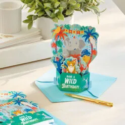 Hallmark Wild Animal Party Boxed Pop-Up Birthday Cards, Pack Of 8 15 Hallmark Wild Animal Party Boxed Pop-Up Birthday Cards, Pack Of 8 -Hallmark shop Wild Animal Party PopUp Boxed Birthday Cards 5STZ1174 07