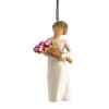Willow Tree Girl With Tulip Bouquet 2023 Ornament, 4" -Hallmark shop Willow Tree Girl With Tulip Bouquet Ornament 28211 01