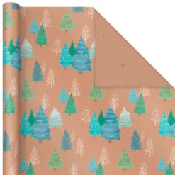 Hallmark Winter Nature Kraft Prints 3-Pack Christmas Wrapping Paper, 90 Sq. Ft. -Hallmark shop Winter Nature 3Pack Christmas Wrapping Paper 5JXW1051 05