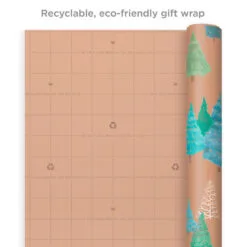 Hallmark Winter Nature Kraft Prints 3-Pack Christmas Wrapping Paper, 90 Sq. Ft. -Hallmark shop Winter Nature 3Pack Christmas Wrapping Paper 5JXW1051 08