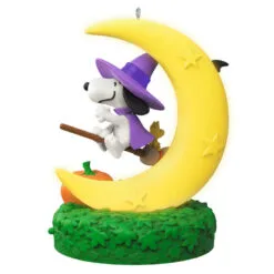 Hallmark The Peanuts® Gang Snoopy's Moonlit Mischief Musical Ornament With Light 13 Hallmark The Peanuts® Gang Snoopy's Moonlit Mischief Musical Ornament With Light -Hallmark shop Witch Snoopy on Broom Keepsake Ornament 2699QFO5319 06