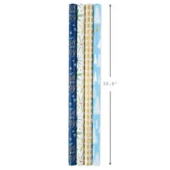Hallmark Woodland Charm 4-Pack Holiday Wrapping Paper Assortment, 120 Sq. Ft. -Hallmark shop Woodland Charm Holiday Wrapping Paper Assortment 5JXW1041 08