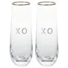 Hallmark XO Stemless Champagne Flutes, Set Of 2 1 Hallmark XO Stemless Champagne Flutes, Set Of 2 -Hallmark shop XO Stemless Champagne Flutes Set 1ERL1188 01