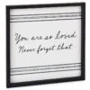 Hallmark You Are So Loved Framed Quote Sign, 12x12 -Hallmark shop You Are So Loved Linen and Wood Quote Sign 1SNN1031 01