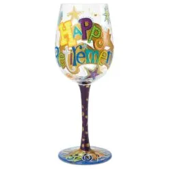 Enesco Lolita® Happy Retirement Handpainted Wine Glass, 15 Oz.