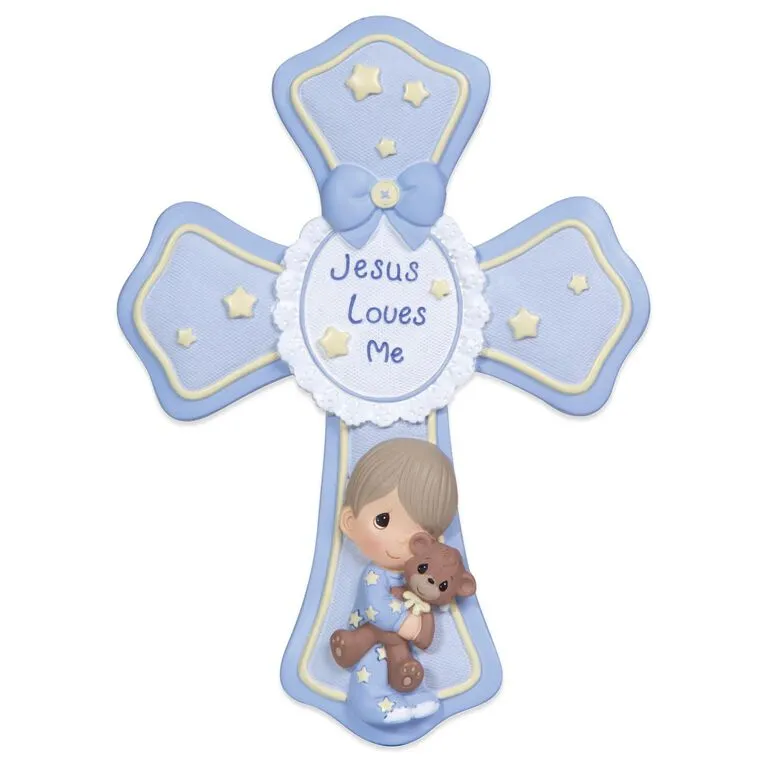 Precious Moments Jesus Loves Me Cross For Boy 3 Precious Moments Jesus Loves Me Cross For Boy